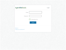 Tablet Screenshot of admin.agentmethods.com